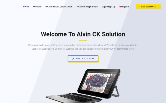 Alvin CK Solution Personal Website